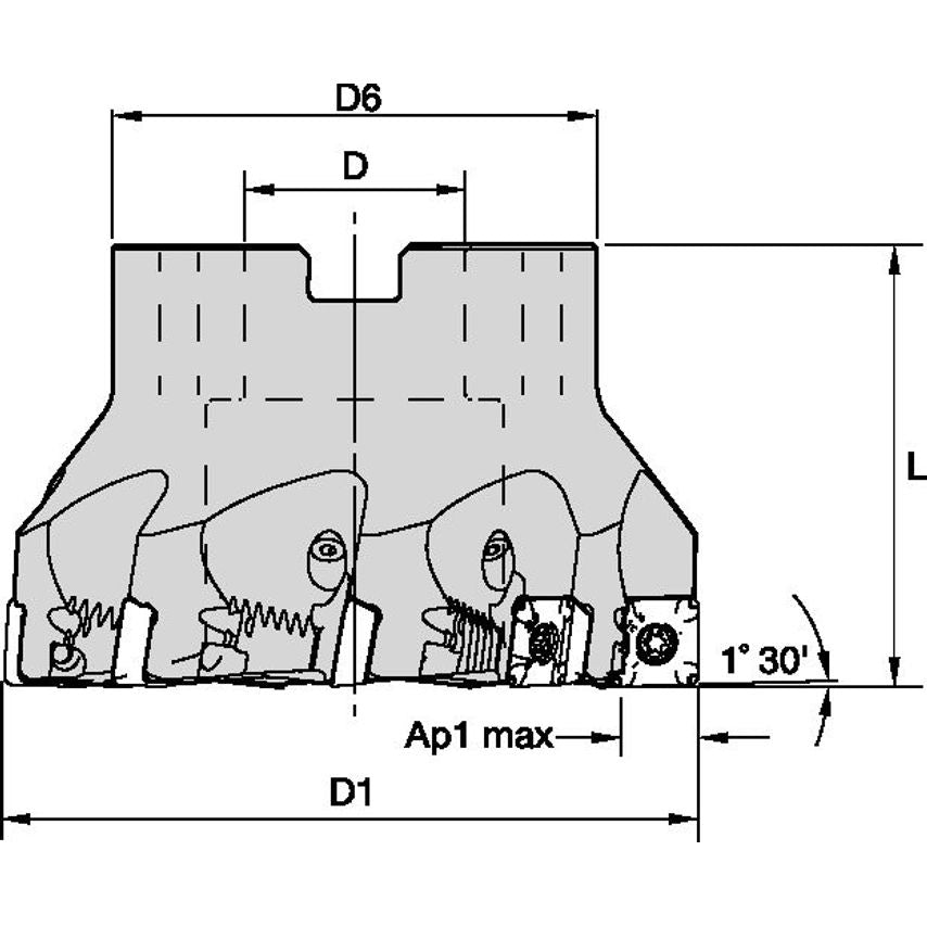 KSSZR400SD430C6A07 Z Axis -D=4.00 SD43 Z=7-COARSE