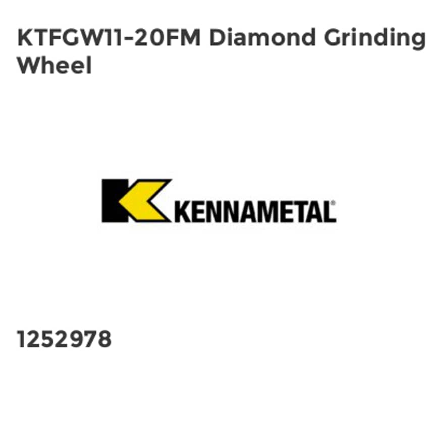 KTFGW11-20FM Diamond Grinding Wheel
