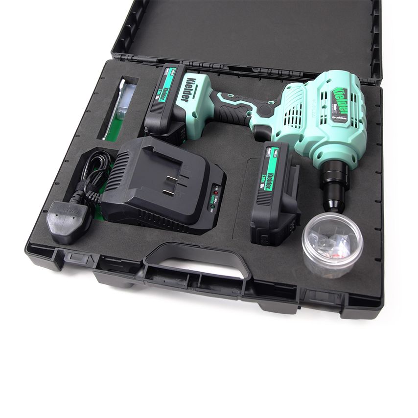 KWT-009 18V Li-ion Brushless Riveter, 2 x 2.0AH Kit