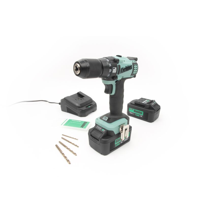 KWT-011 18V Li-ion Brushless 13mm 52nm Drill Driver, 2 x 4.0AH Kit