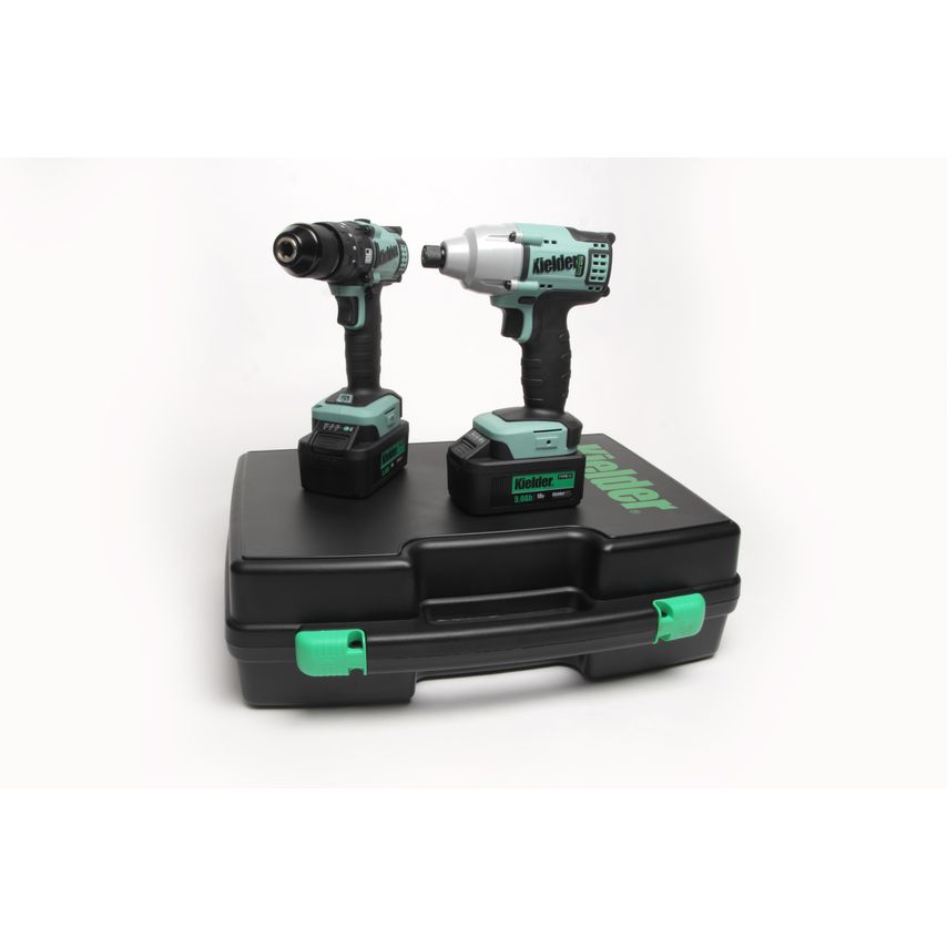 KWT-TPK-03 Duo Twin Pack 18V Brushless Combi Drill, Impact Driver 2 x 5.0AH Li-ion Kit