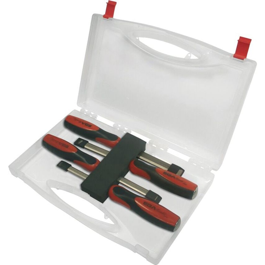 Kit of 4 Firmer Chisels Titacrom Bimat Orange & Black 69481