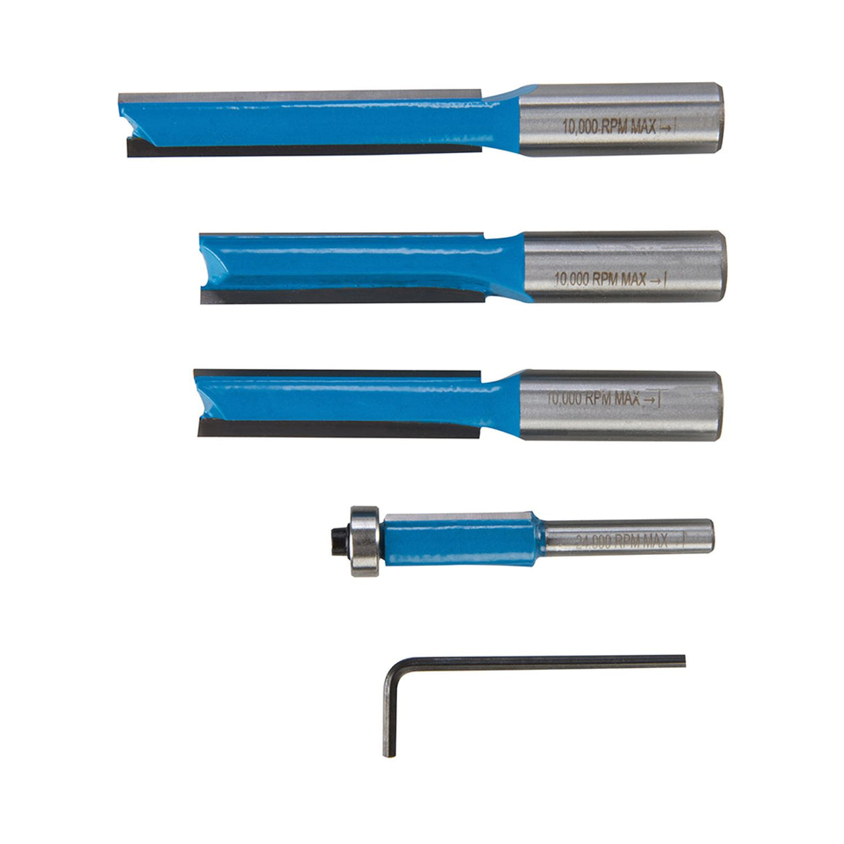 Kitchen Router Bit Set 4 Piece 1/2"/1/4"