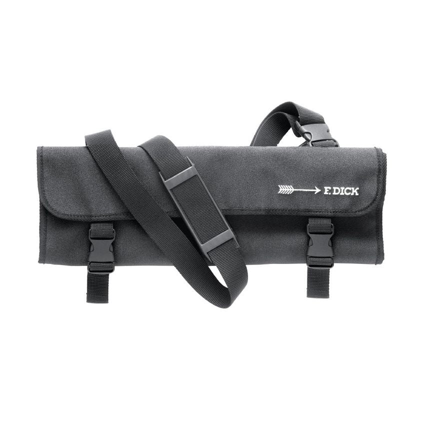 Knife Roll Bag and Strap Black 11 Slots