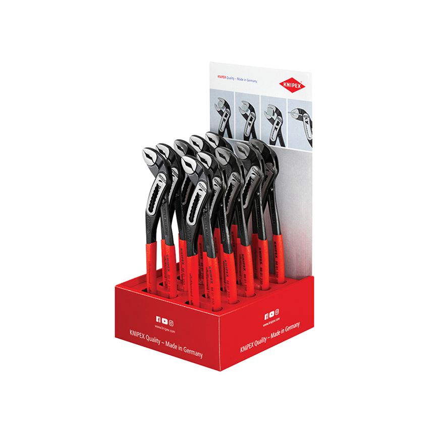 Knipex Alligator Waterpump Pliers Counter Display (10 x KPX8801250) KPX001801V12