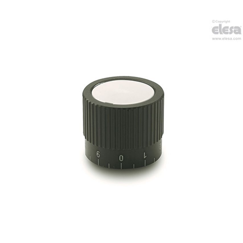 Knurled control knob-GN 726.1-34-B8-S-1