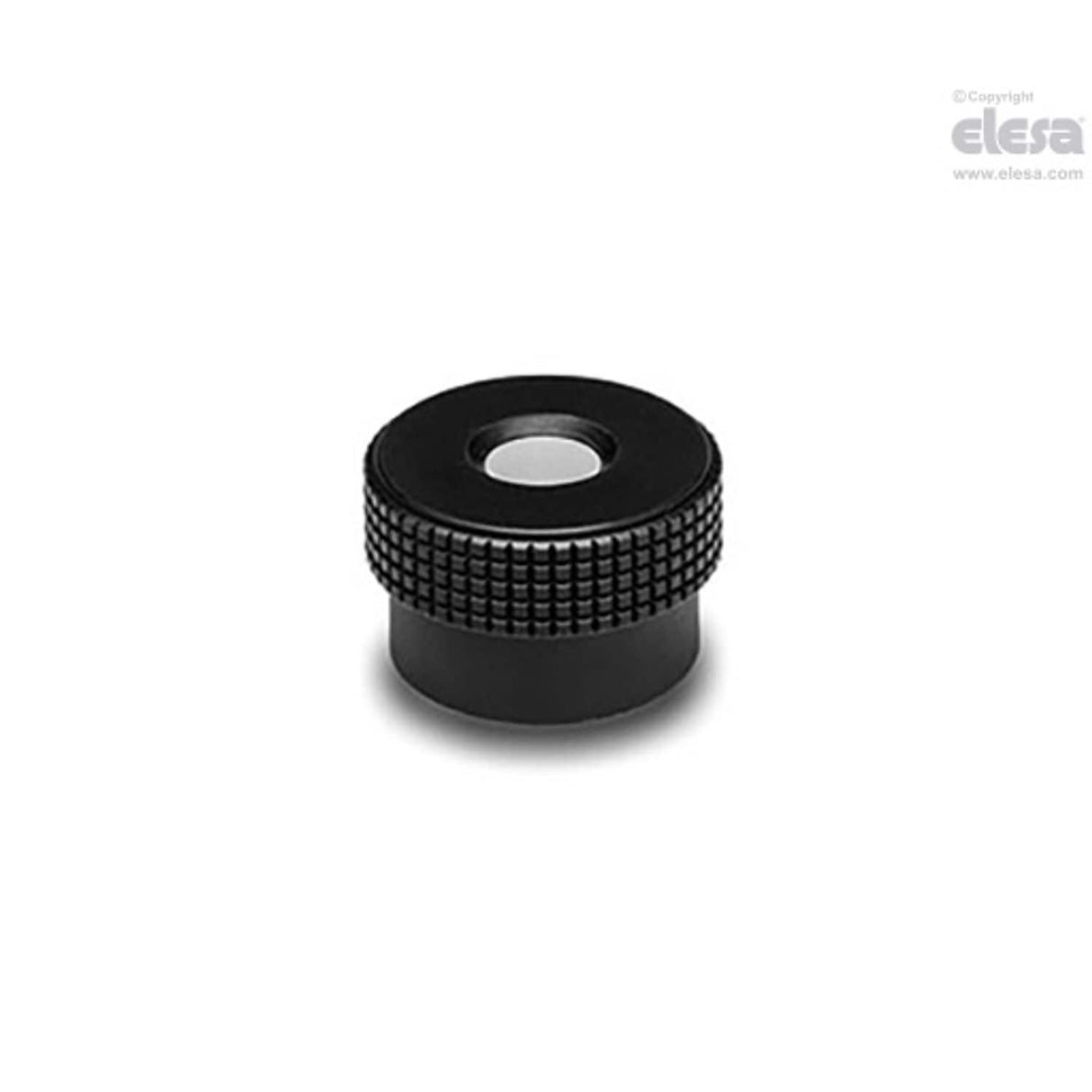 Knurled control knob-MBR.30 B-6+C-C9 Black