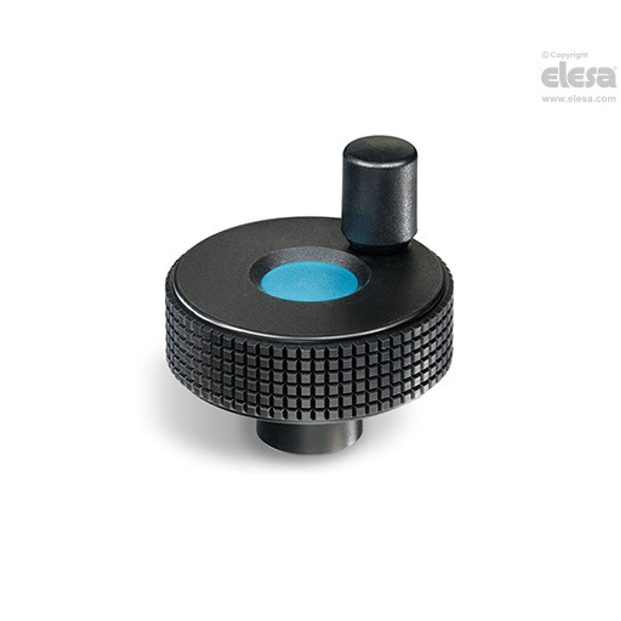 Knurled control knob-MBT.60+I-B8-C9 Black