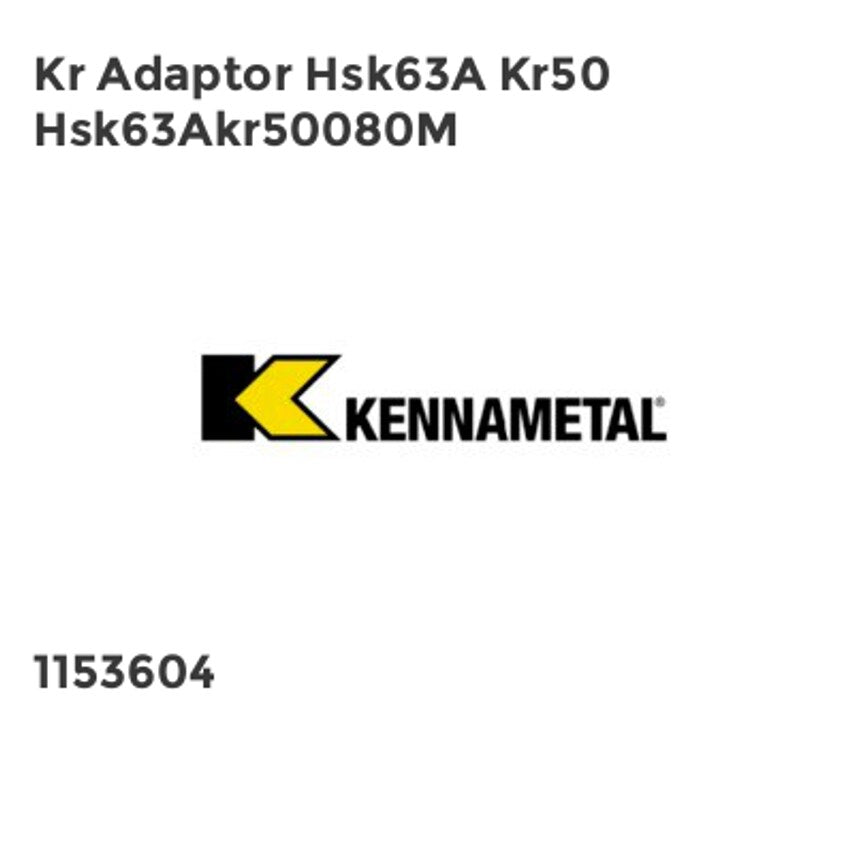 Kr Adaptor Hsk63A Kr50 Hsk63Akr50080M