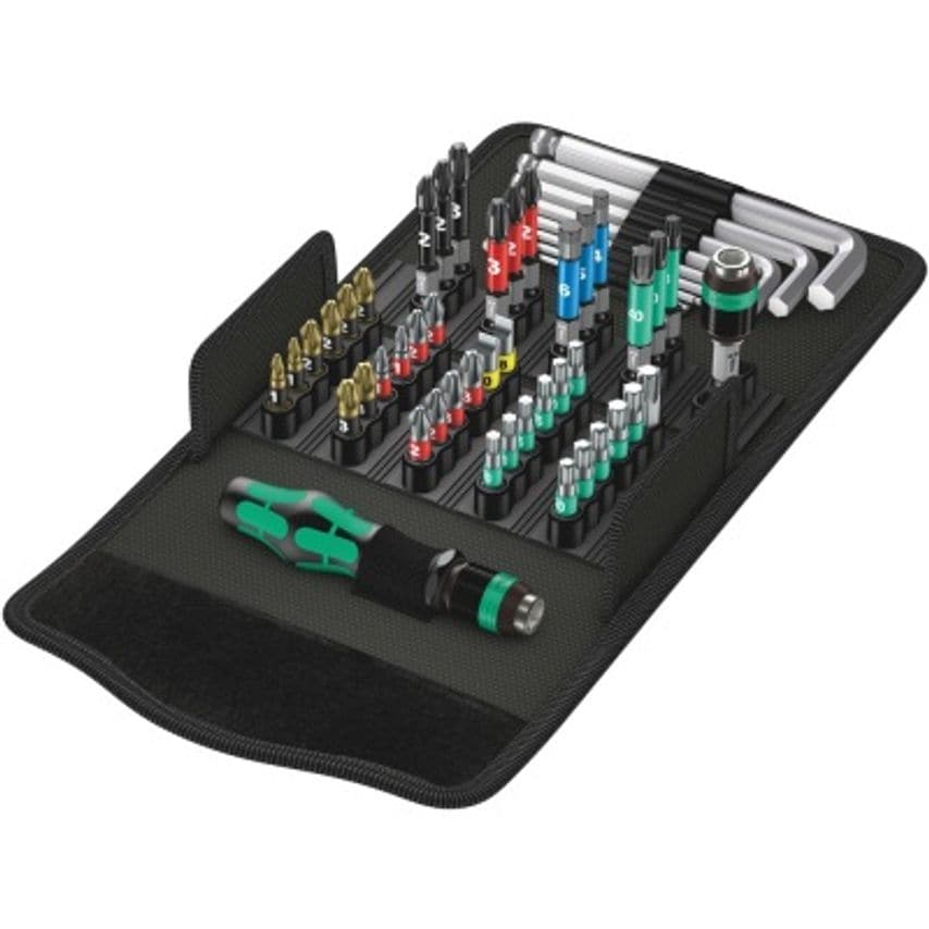 Kraftform Kompakt 100 Screwdriving Service Bit Set, 52 Piece