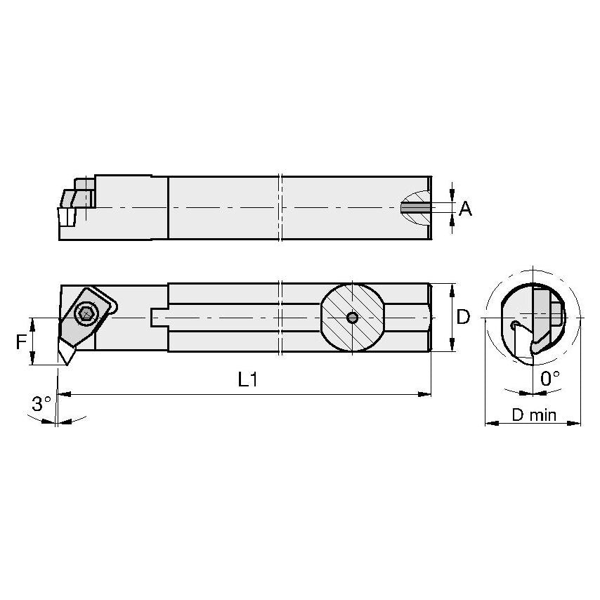L08RNER1S Top Notch Boring Bar D0.50 L8.