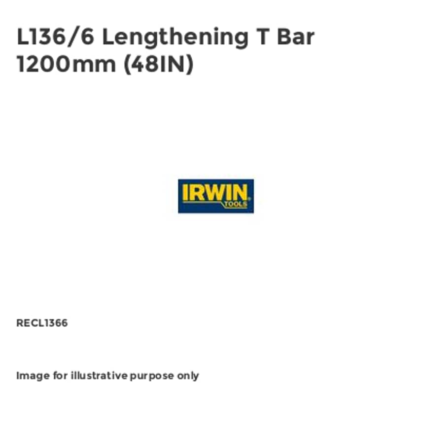 L136/6 Lengthening T Bar 1200mm (48IN) RECL1366