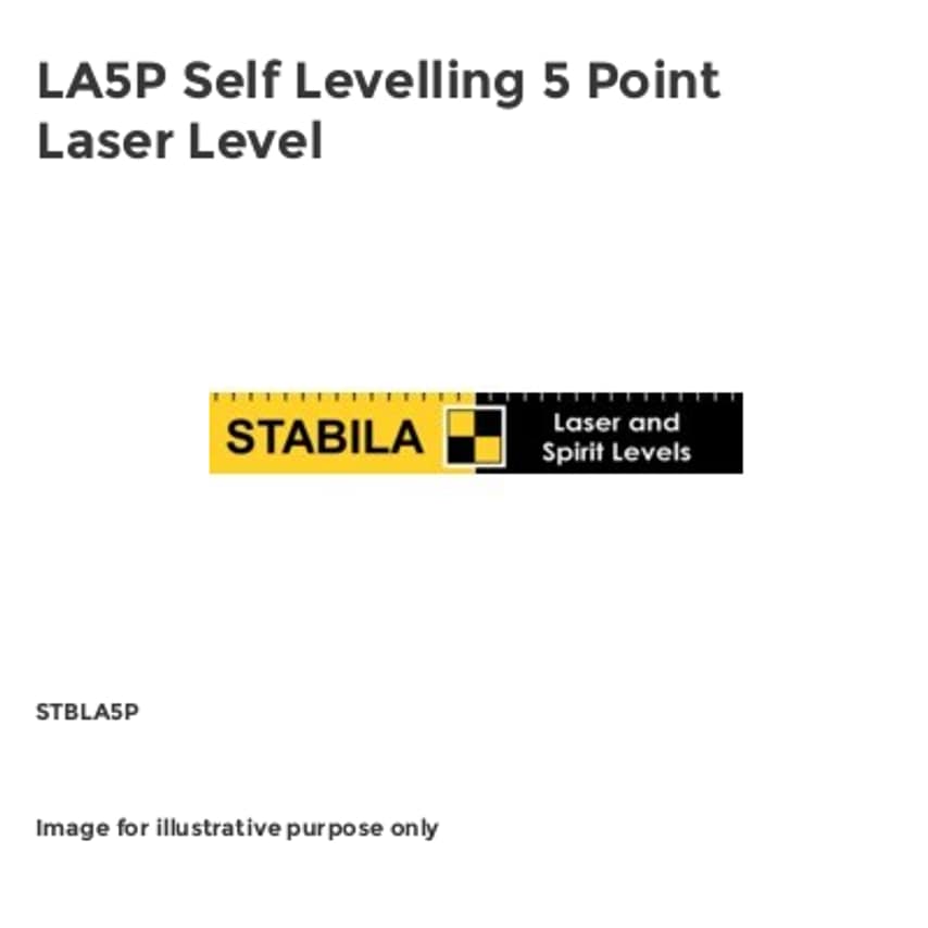 LA5P Self Levelling 5 Point Laser Level STBLA5P