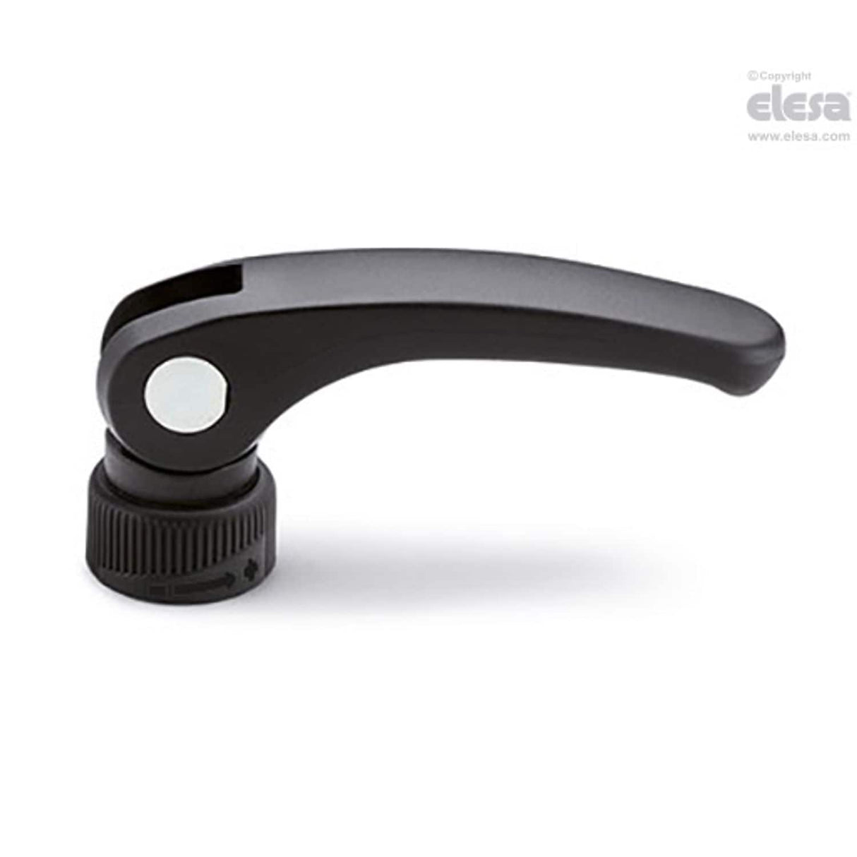 LAC Cam levers Technopolymer With adjustable ring-nut rotating pin with zinc-plated steel threaded hole LAC.63-B-M6-R