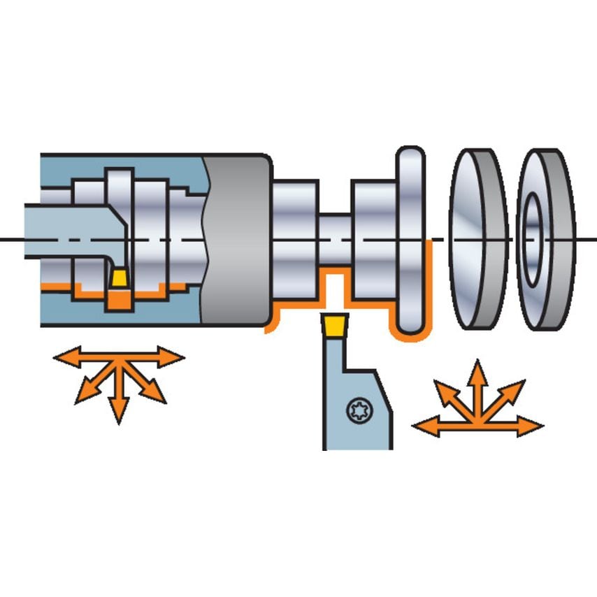 LAG551.31-402019-50 T-Max Q-Cut Head for Grooving