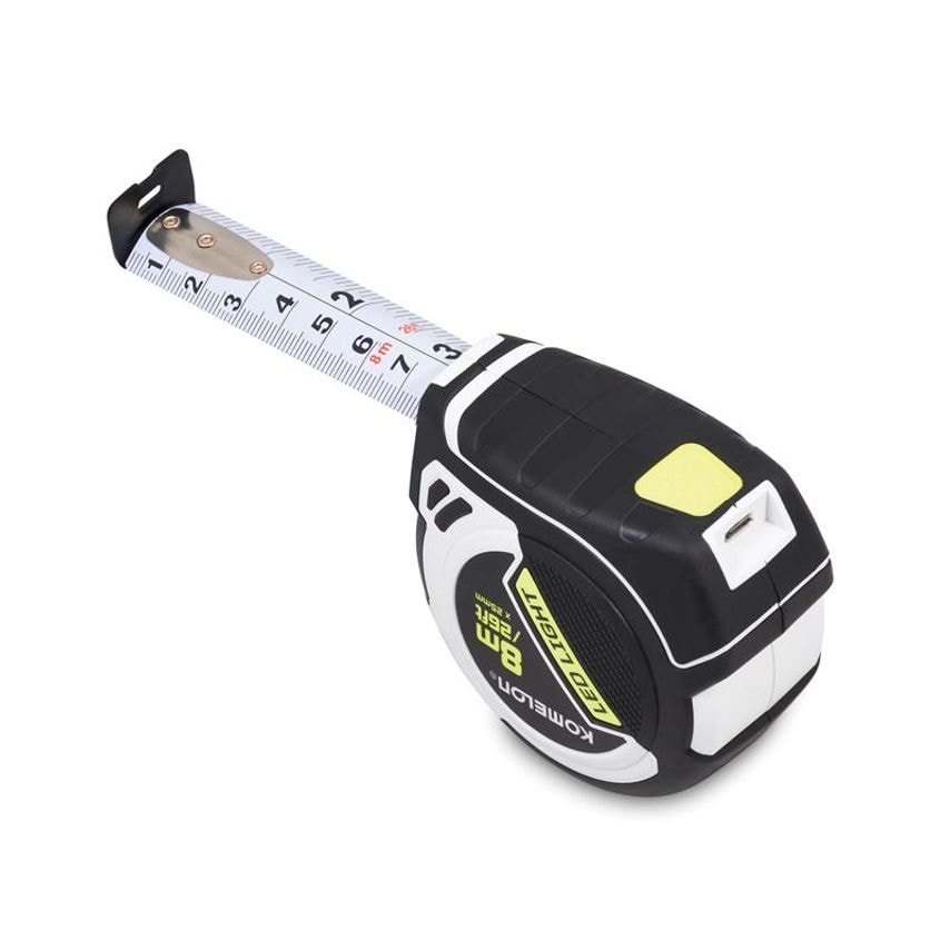 LED LIGHT Tape Measure 8m/26ft (Width 25mm) KOMPLD85ME