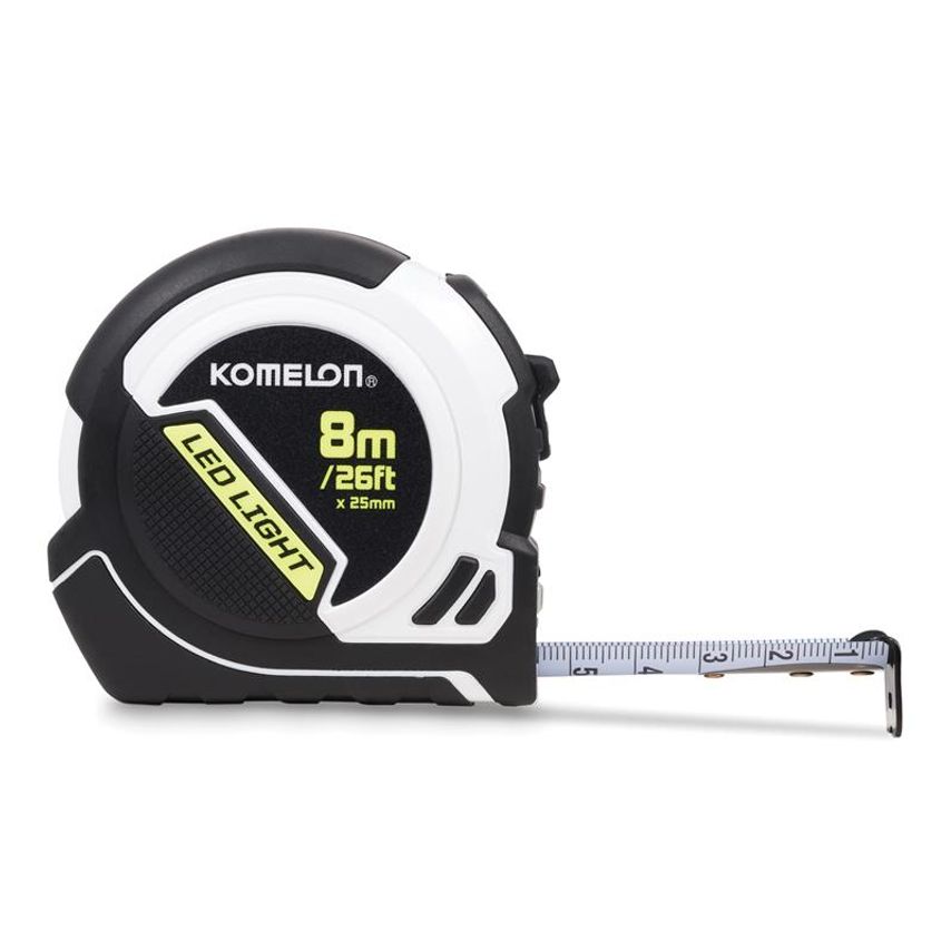 LED LIGHT Tape Measure 8m/26ft (Width 25mm) KOMPLD85ME