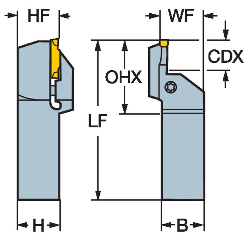 LF123H13-2525B-092BM Toolholder
