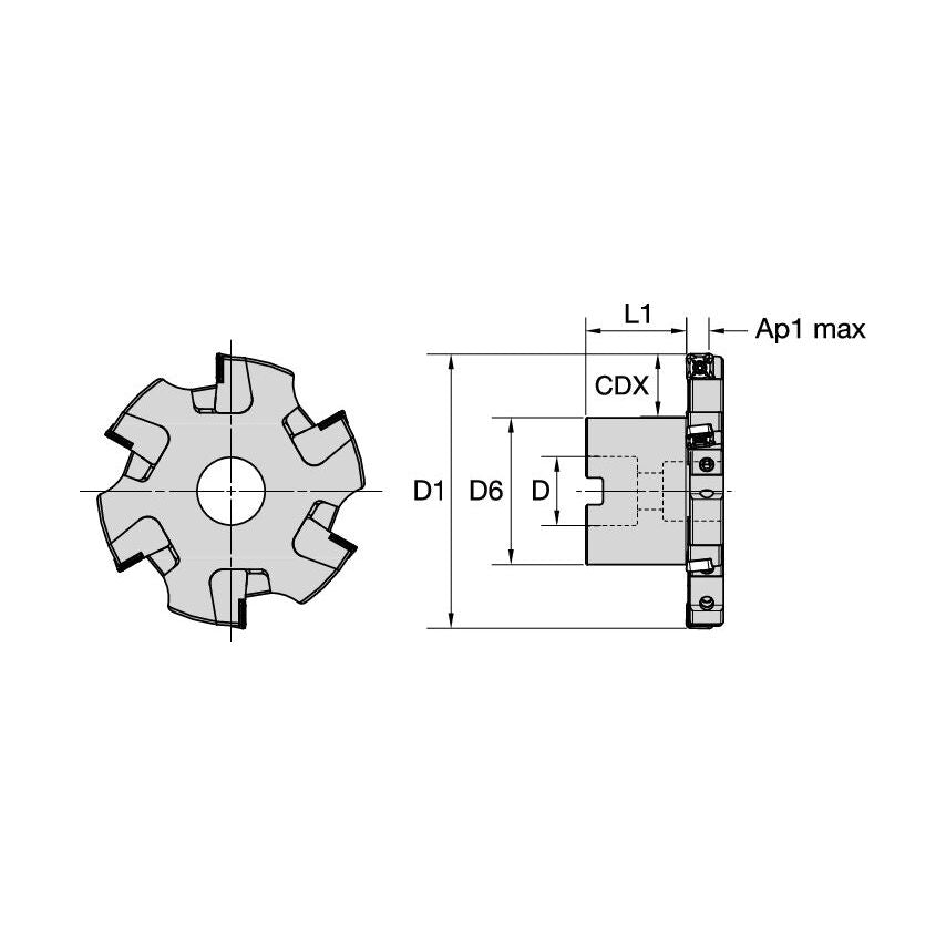 LK90SD1218 Slotting Cutter Cartridge