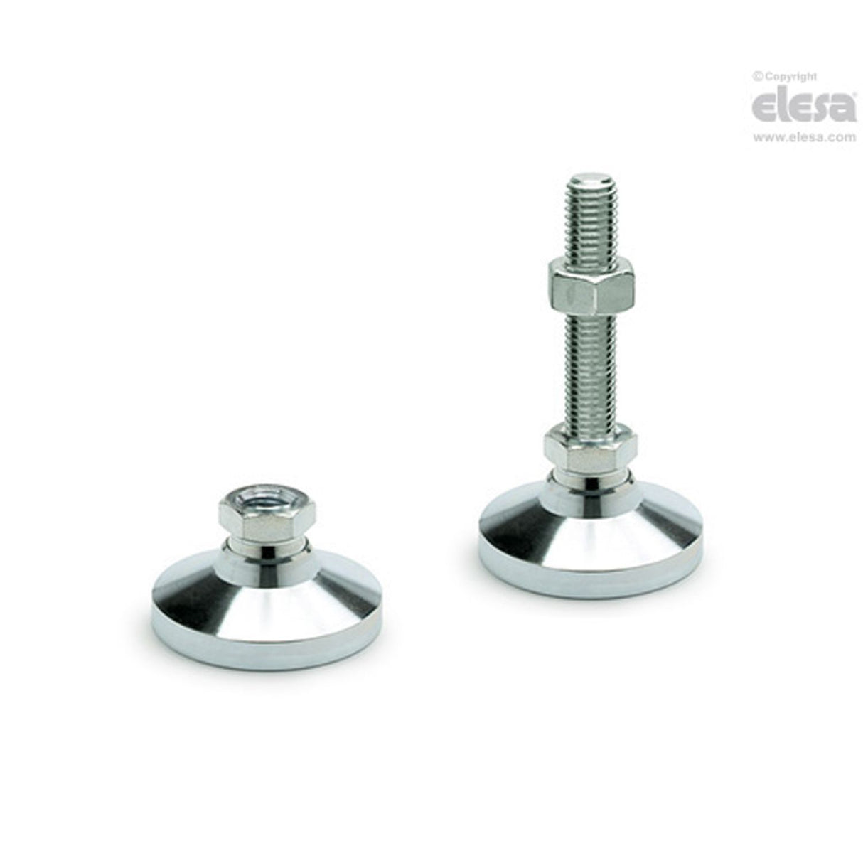 LM Levelling feet Steel or stainless steel base and stem LM.25-SST M6x40