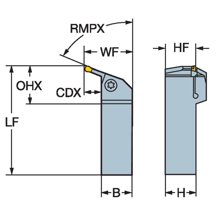 LX123J16-2525B-070 Shank Tool