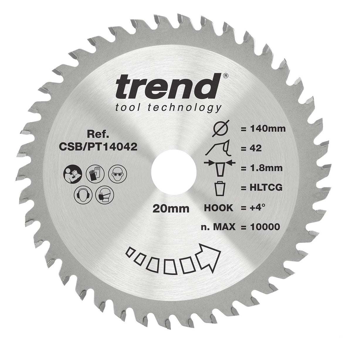 Laminate/HPL Circular Saw Blade 140mm x 20mm x 42T