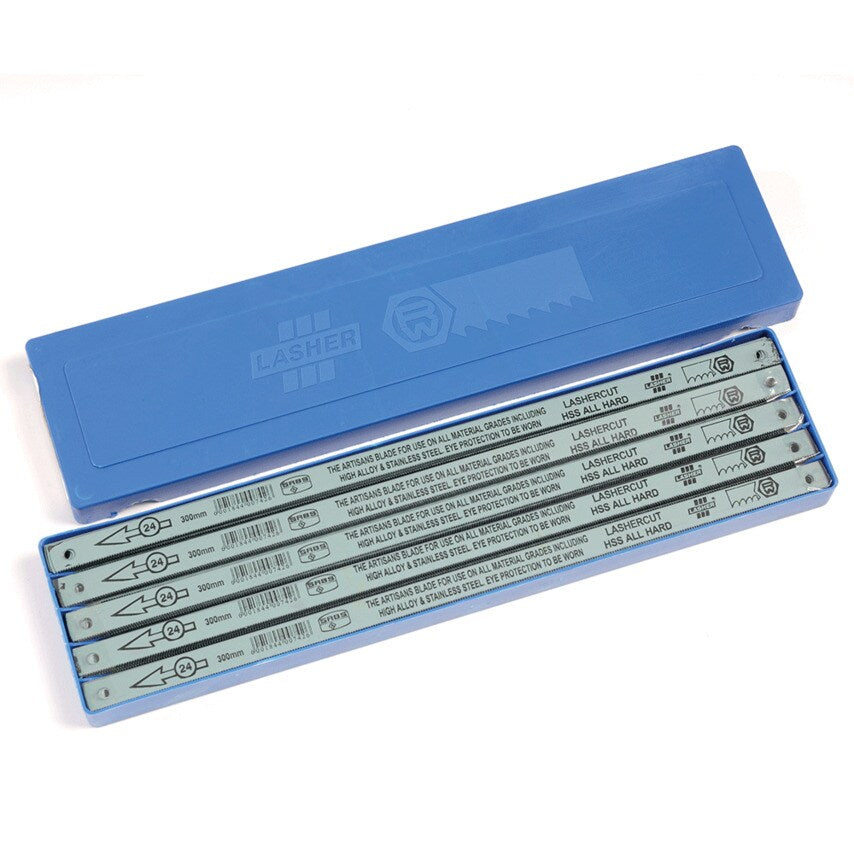 Lashercut Hacksaw Blades - Hard High Speed 300 x 18 TPI Blue