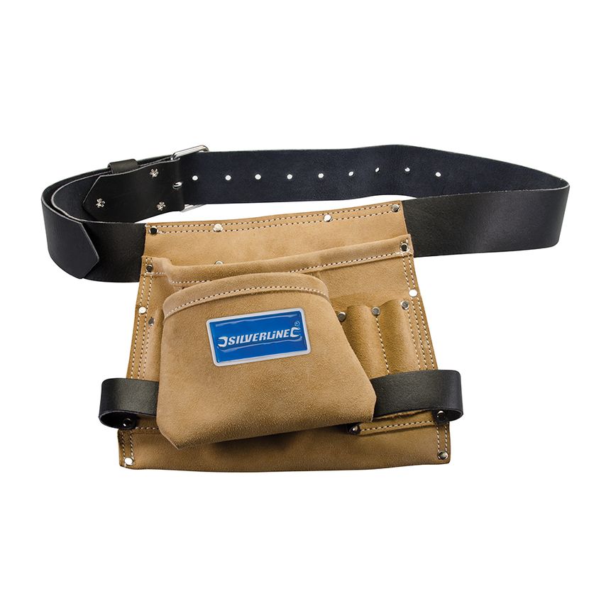 Leather Nail & Tool Bag 8 Pocket 260 X 230mm