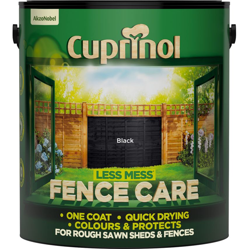 Less Mess Fence Care Black 6 Litre