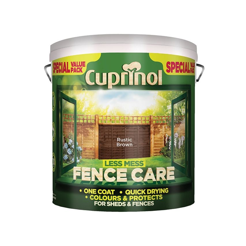 Less Mess Fence Care Rustic Brown 6 litre CUPLMFCRB6L