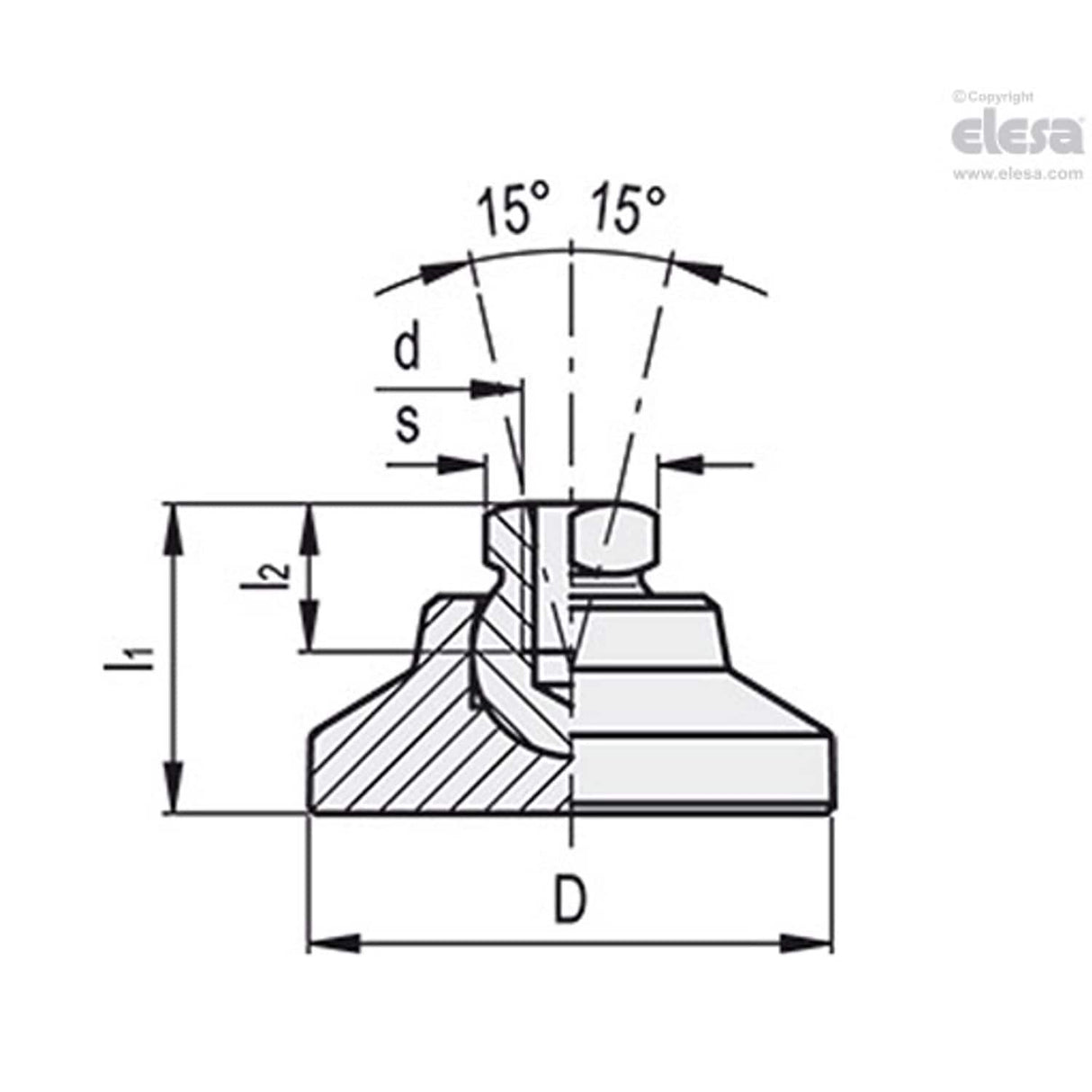 Levelling feet-LM.25 M6