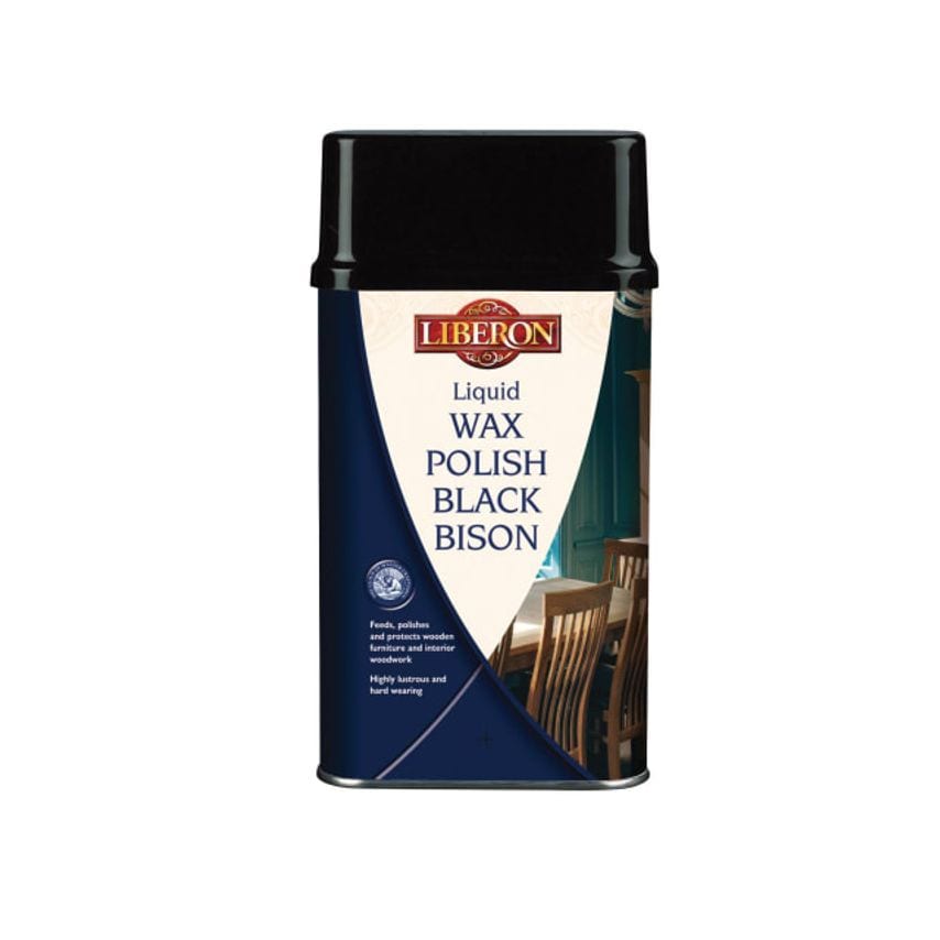 Liquid Wax Polish Black Bison Medium Oak 500ml LIBBBLWMO500