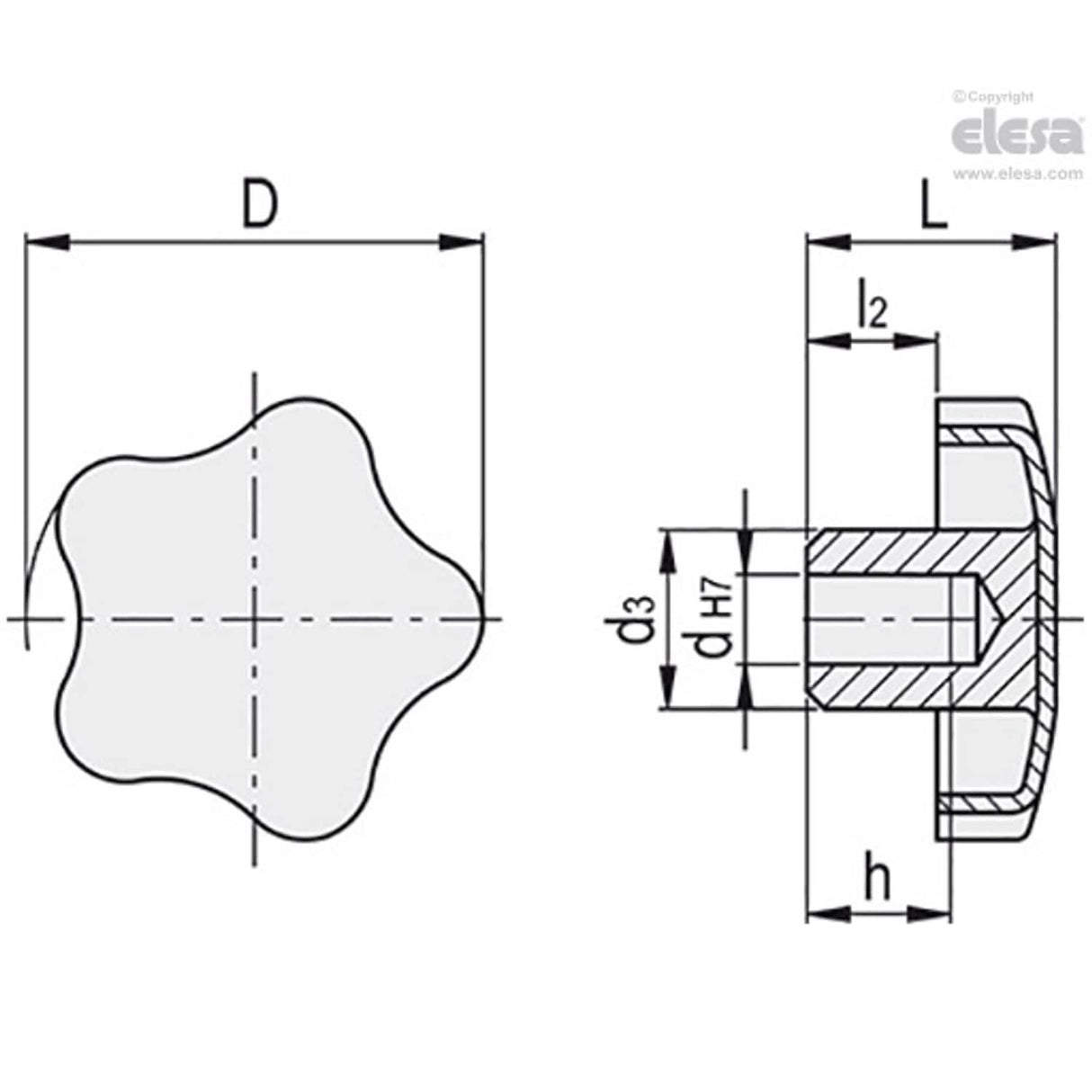 Lobe knob-VCM-SST-60-12