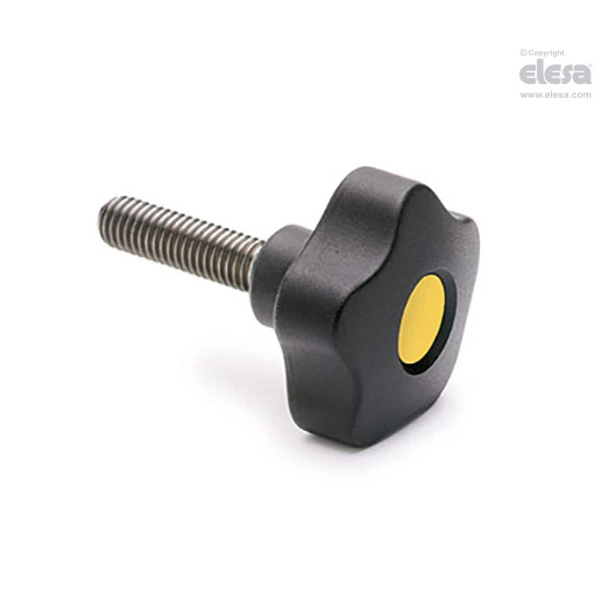 Lobe knob-VCT.40-SST-p-M8x40-C4 Yellow