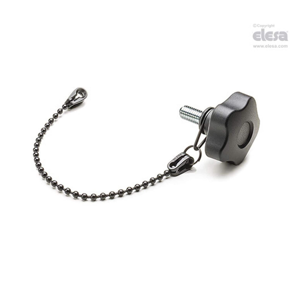Lobe knob-VCT.63 p-M12x50-LP-C9 Black