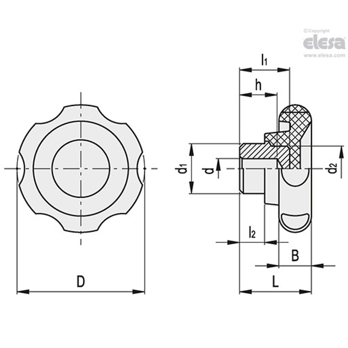 Lobe knob-VL.140/130 - 74601-E