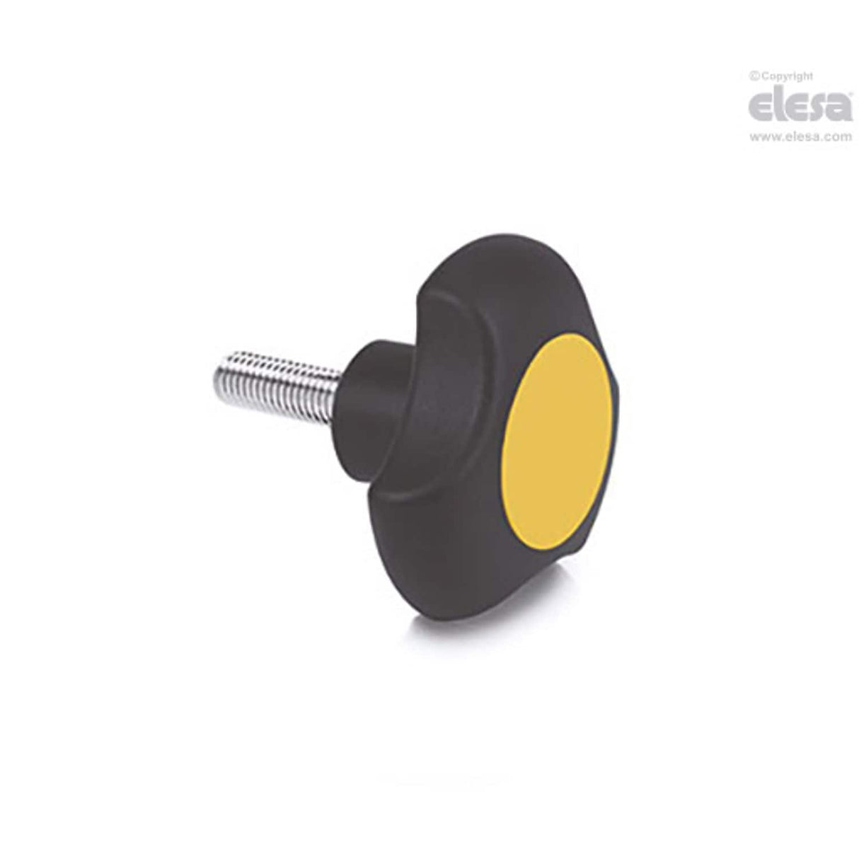 Lobe knob-VTT.32-C-p-M6x20-C4 Yellow