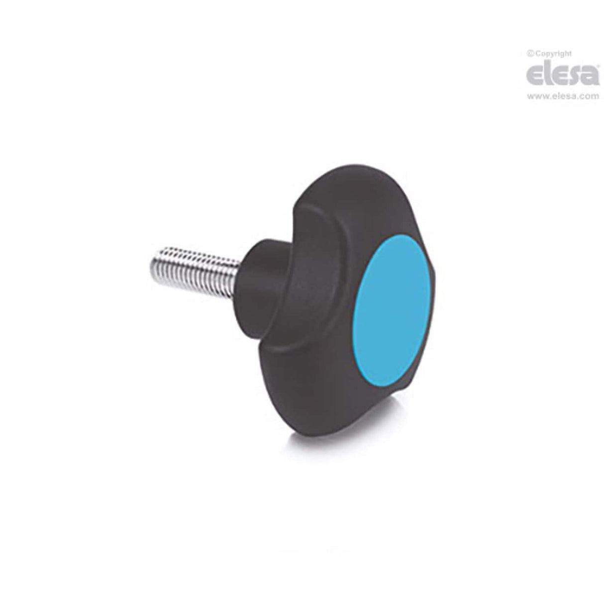 Lobe knob-VTT.32-C-p-M6x20-C5 Blue
