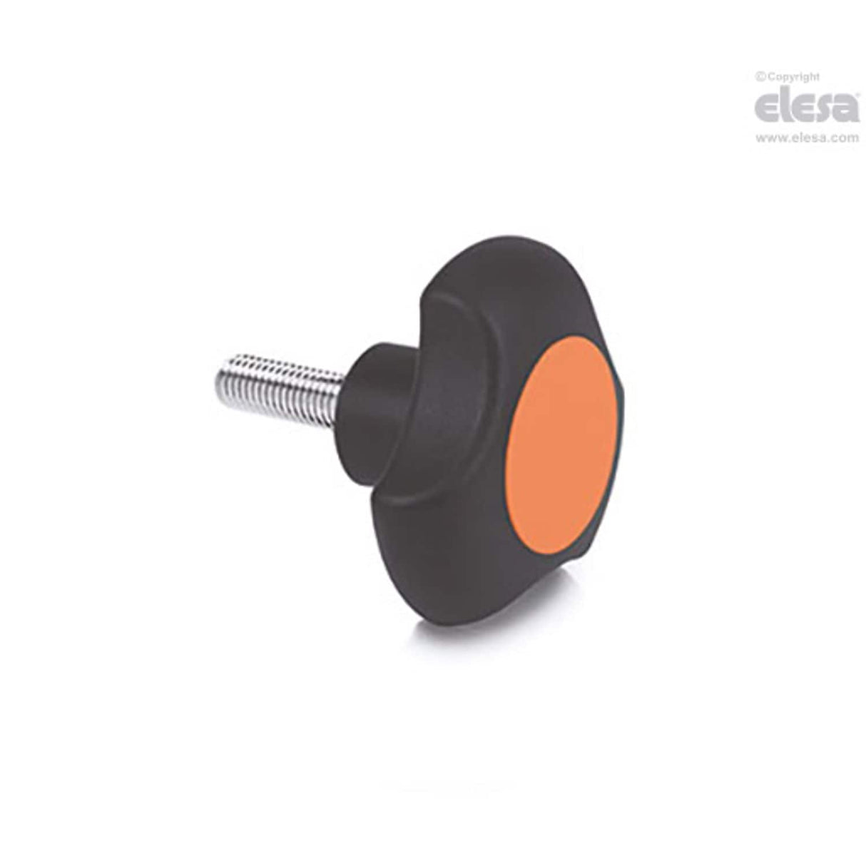 Lobe knob-VTT.32-C-p-M6x30-C2 Orange