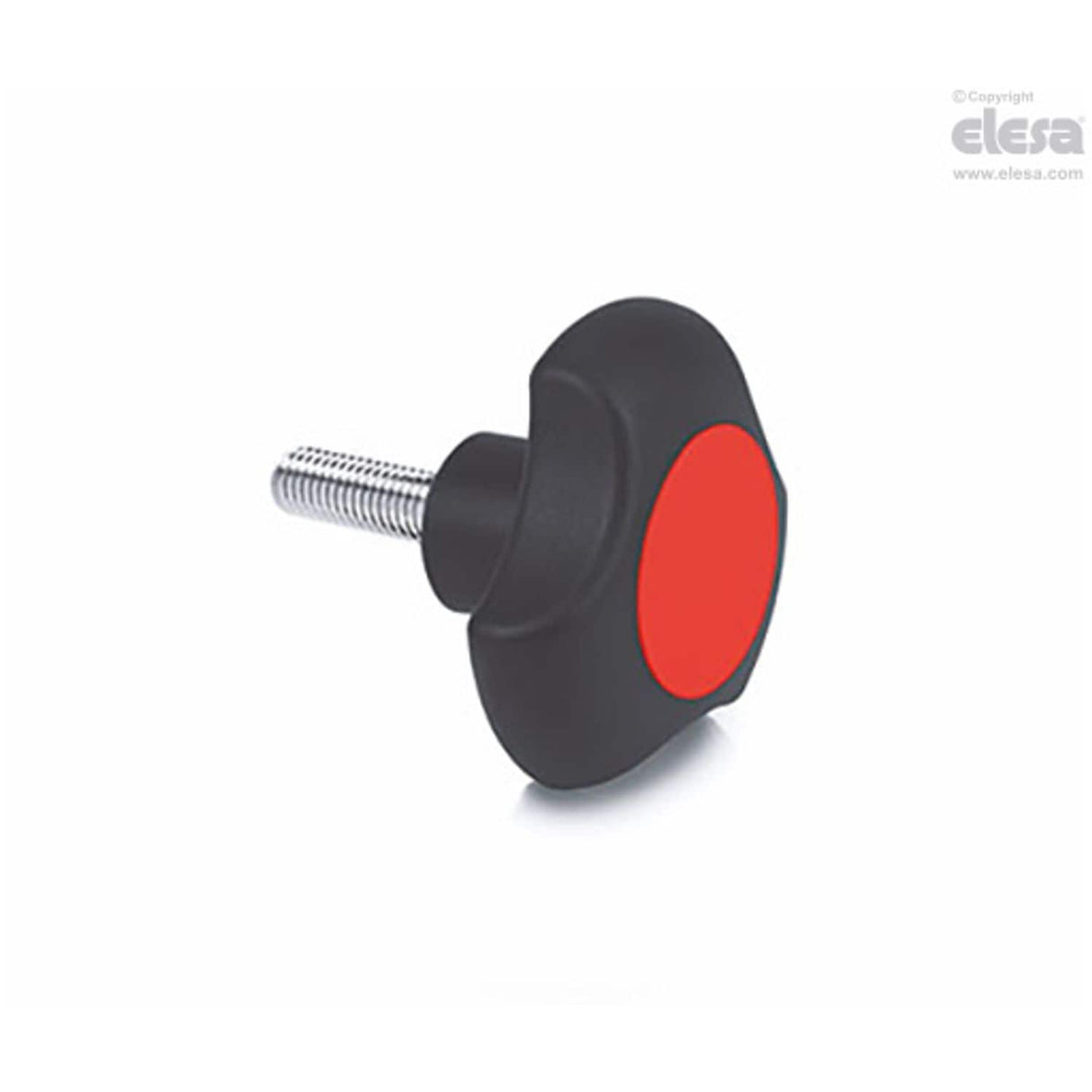 Lobe knob-VTT.32-C-p-M6x30-C6 Red