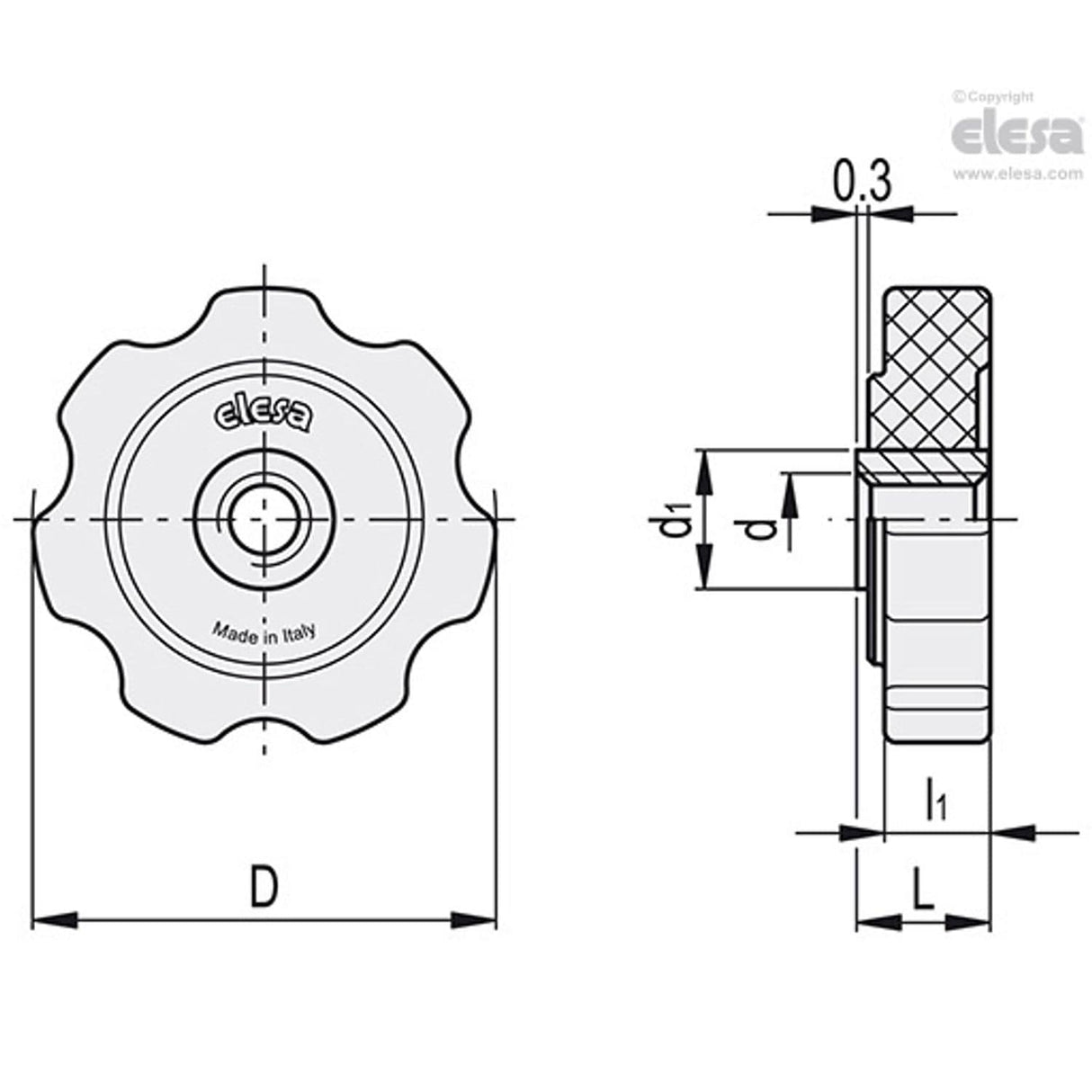Lobe threaded nut-GFL.40-B M10