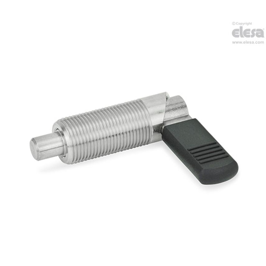 Locking indexing plunger-GN 612-10-M20-B-NI