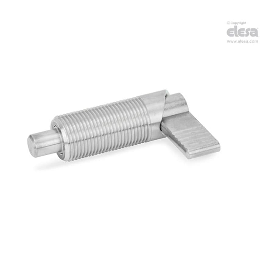 Locking indexing plunger-GN 612-5-M10X1-A-NI