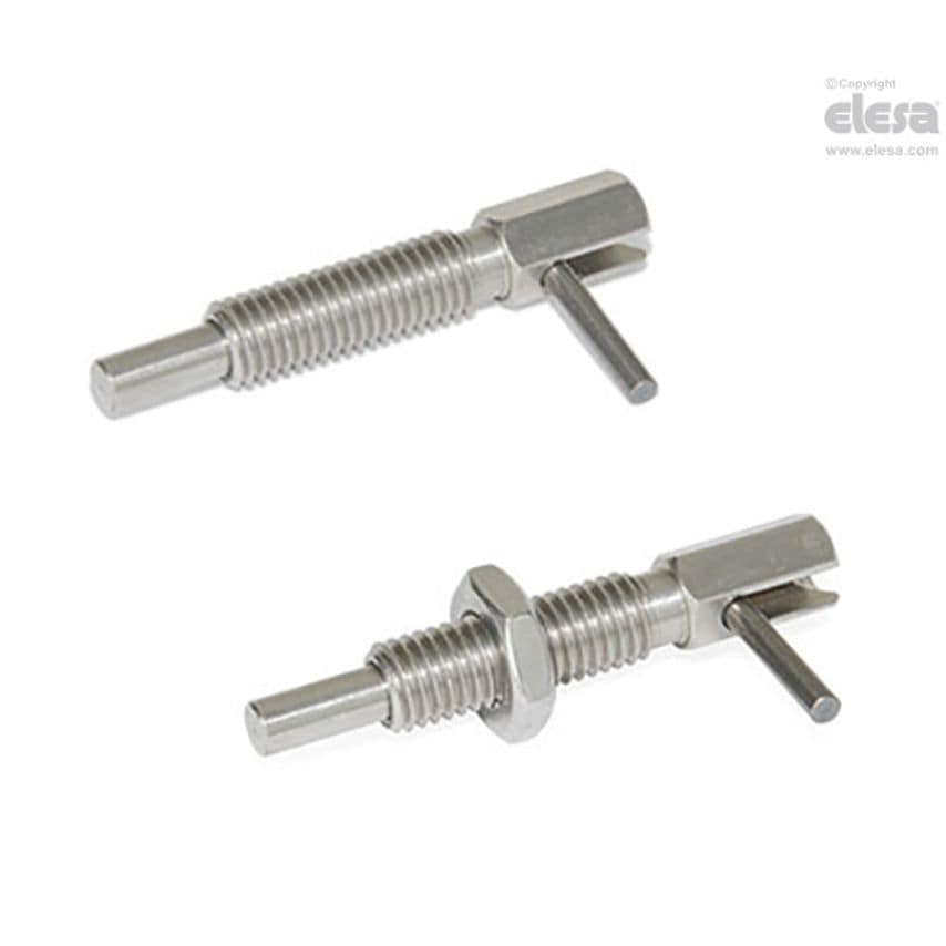 Locking indexing plunger-GN 7017-10-M16-C-NI