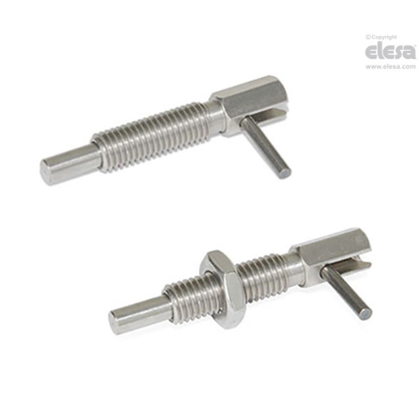 Locking indexing plunger-GN 7017-6-M10-C-NI