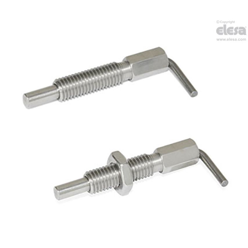 Locking indexing plunger-GN 7017-8-M12-B-NI