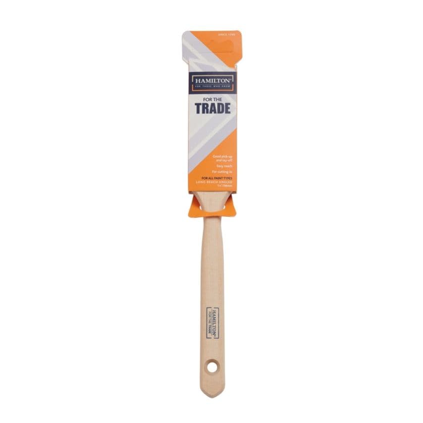 Long Handled Angled Brush 1.5"