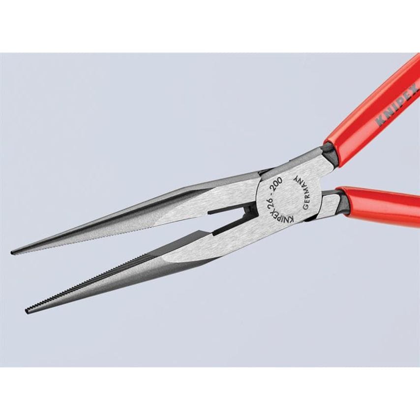 Long Snipe Nose Side Cutting Pliers PVC Grips 200mm (8in) KPX2611200