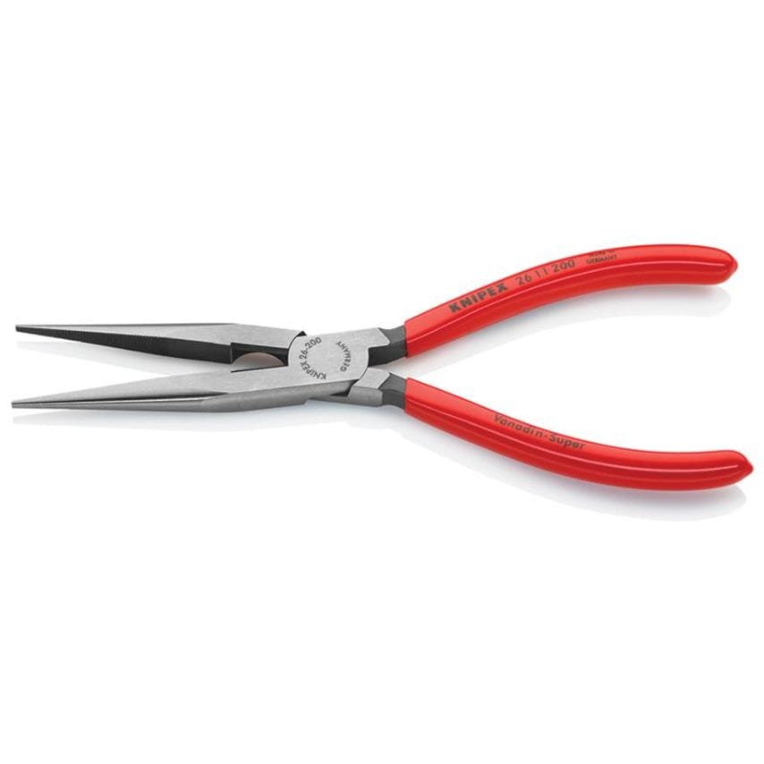 Long Snipe Nose Side Cutting Pliers PVC Grips 200mm (8in) KPX2611200
