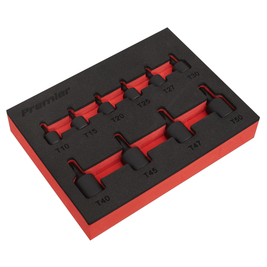 Low Profile TRX-Star* Impact Socket Bit Set 1/4" & 3/8" Square Drive 10 Piece